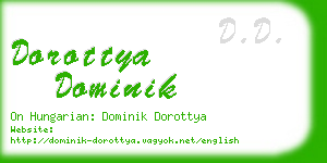 dorottya dominik business card